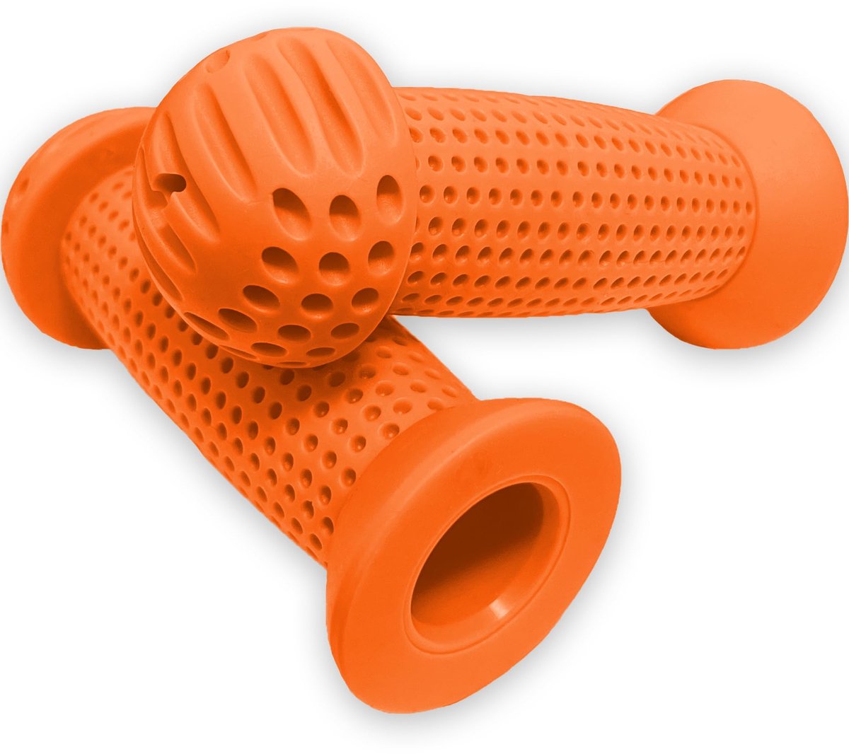 fietsgrepen, ergonomische rubberen fietsstuur, antislip, voor kinderfiets, 1 paar, stadsfiets, 100 mm, zwart