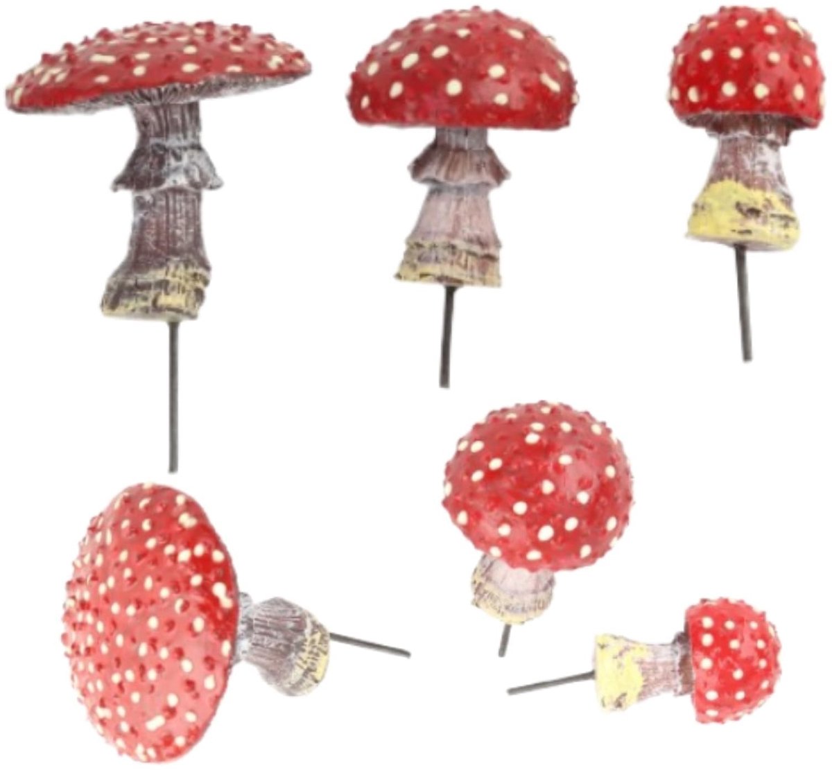 Dailygoods - 6-delige Lichtgevende Paddenstoelen voor Tuindecoratie