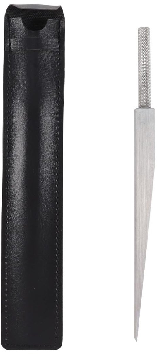 Dailygoods- Voelermaat roestvrij staal - Dubbele markering - Wigvormig - Taps toelopend - Nauwkeurige metingen - Warmtebehandelde behuizing - Meetgereedschap