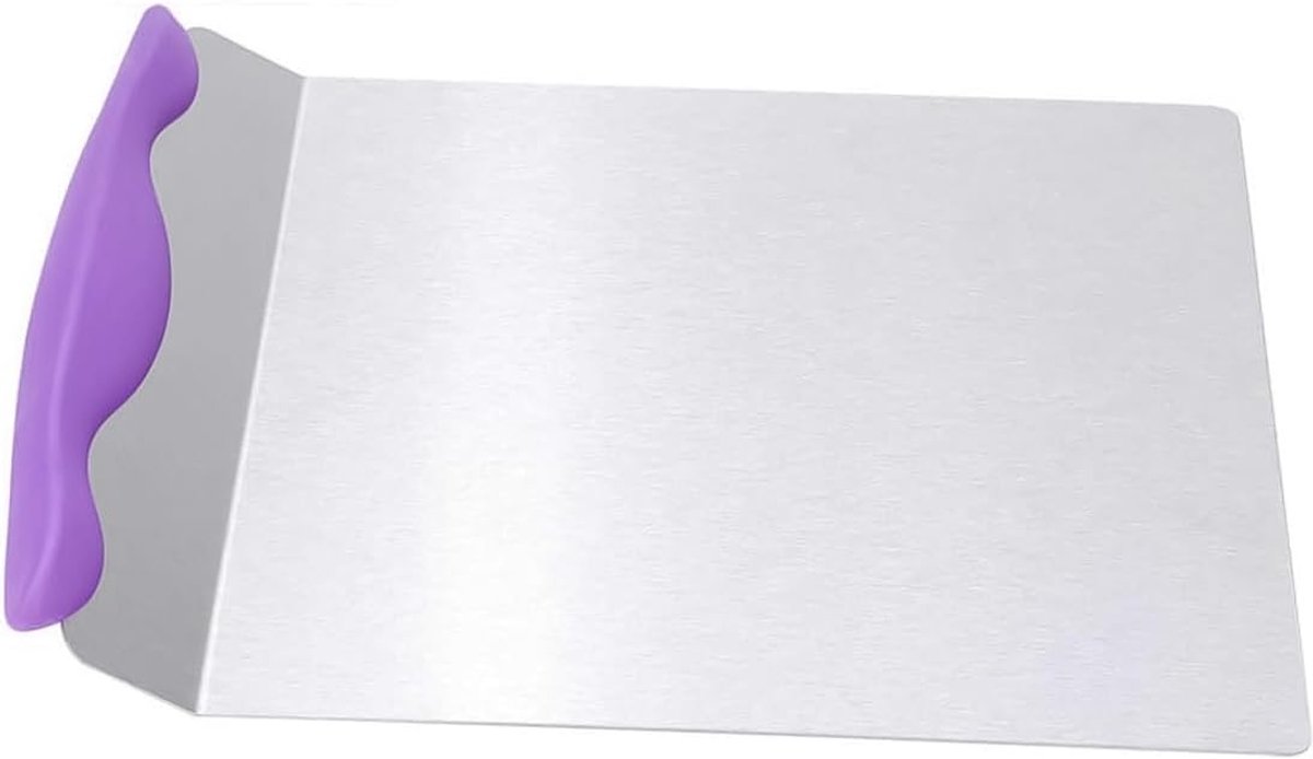 Roestvrij stalen taart-pizza-transfer dienblad keuken bakken schop taartschep bakgereedschap 24,5 x 20 cm