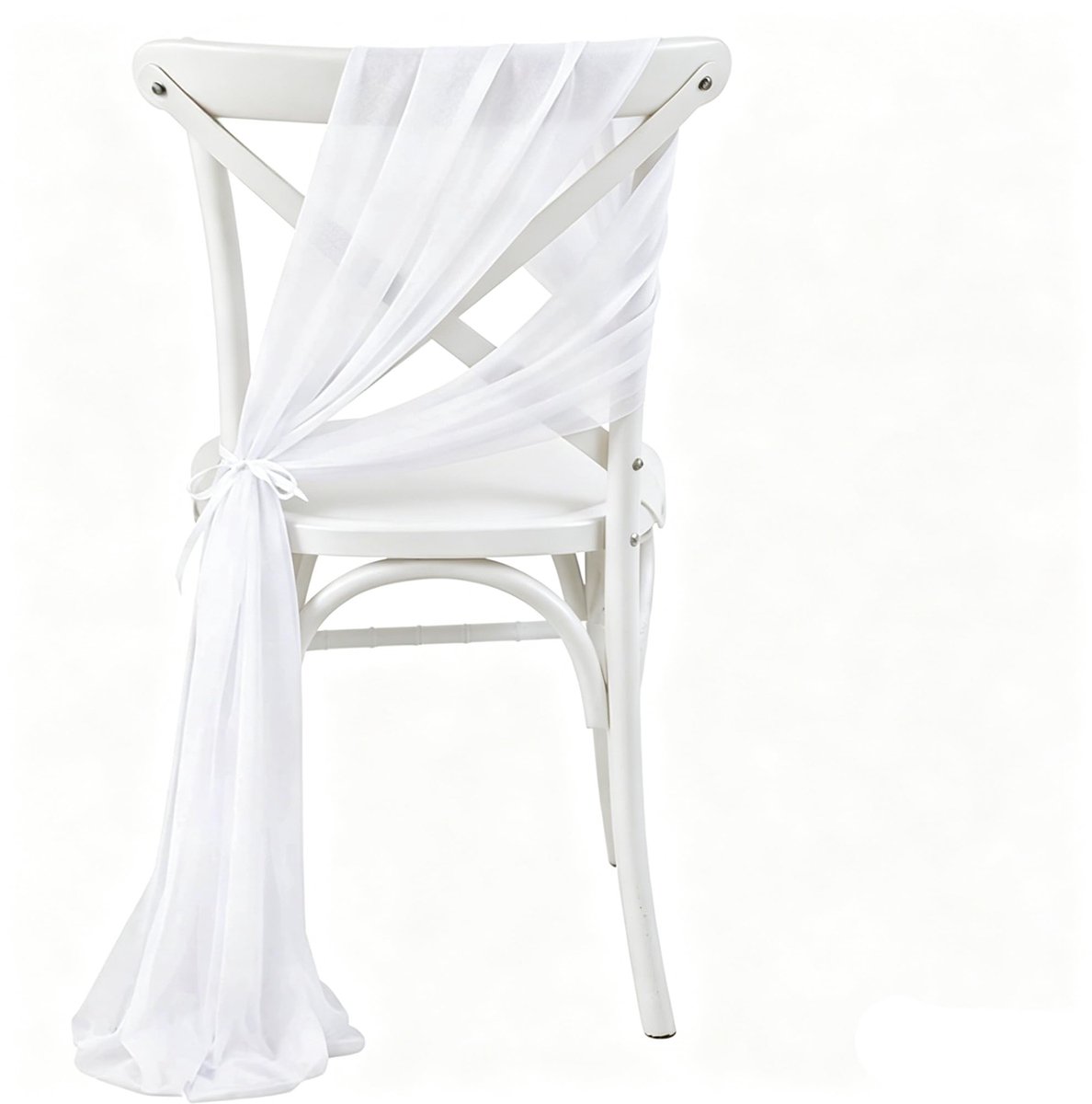 stof, stoeldecoratie, tule, stoelstrikken, bruiloft, stoel, bruiloftsstoel, decoratie, tule, stoelslijpen, strikken, chiffon, decoratieve stoffen voor bruiloft, feest, Kerstmis, wit, 30