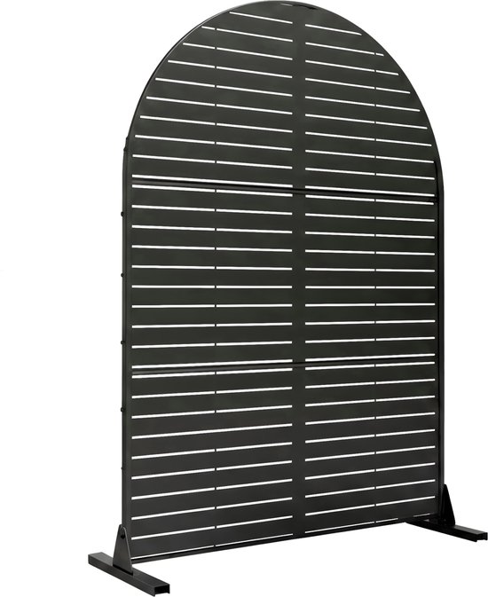 Tuinscherm Nodepp privacyscherm 180x90x40 cm zwart casa.pro