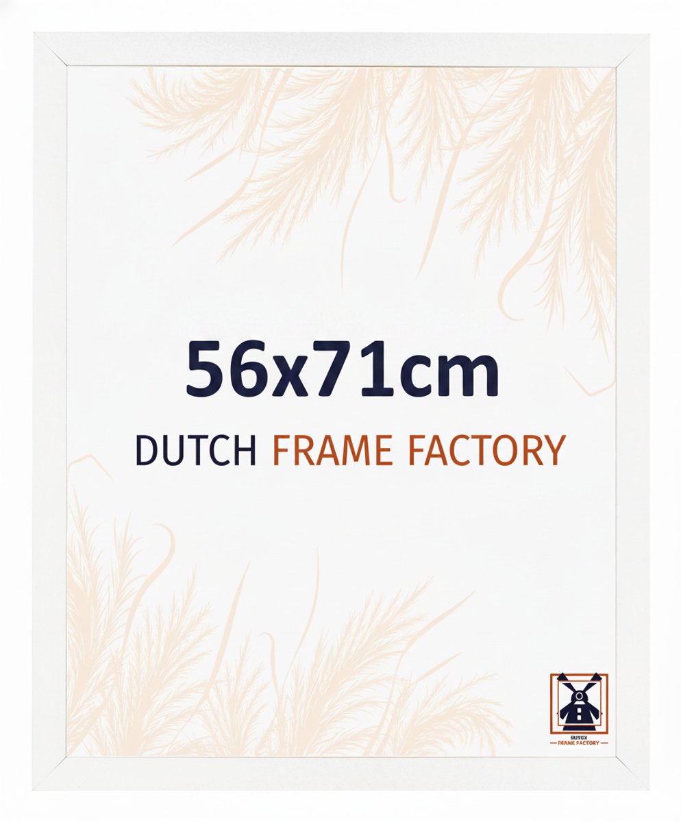 Fotolijst 55x65 cm - MDF - Wit Hoogglans - Benno