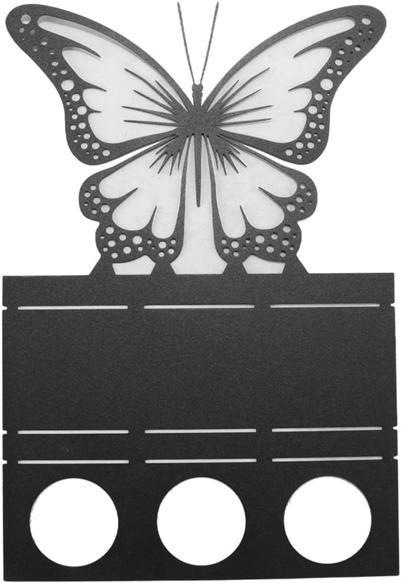 Zwarte vlinder ijzeren kandelaar, vlinder gevormde kandelaar voor romantische bruiloft creatief cadeau tafel kaarslicht diner decoratie