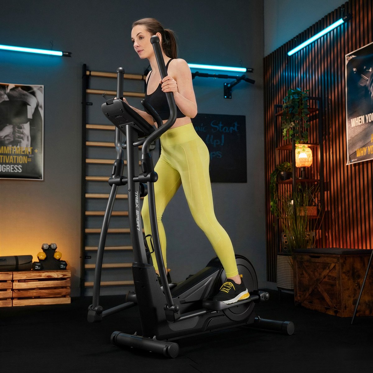Trex Sport TX-650CT Krad - Crosstrainer Fitness - Magnetisch - Hartslagfunctie - Crosstrainers - Bluetooth - Kinomap - 16 weerstandsniveaus - Fitness Trainer - Max 130kg thumbnail 6