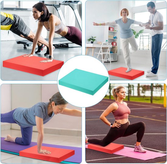 Balanspad, antislip TPE-schuimkussen, oefening, yogamat, kniebeschermer voor fitness, stabiliteit, core training, stretching — afbeelding 3