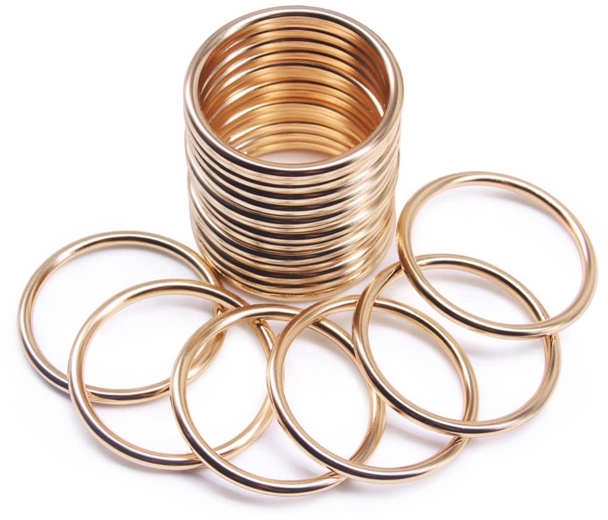 O-ringen, multifunctioneel voor doe-het-zelvers, riem en hondenriem, knutselaccessoires, goud, 50 mm