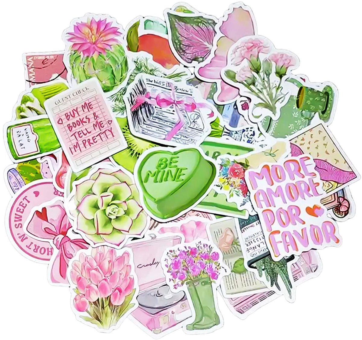 Dailygoods- Stickers 100 Stuks - Creatieve DIY Decoratie - Waterdicht - Antifouling - Geschikt Voor Dagboeken - Mobiele Telefoonhoesjes - Decoratiestickers