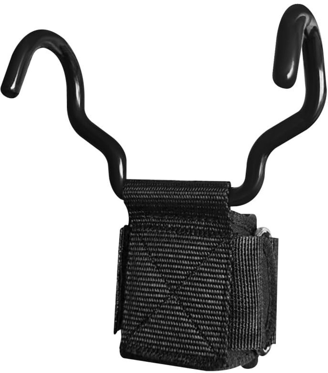 Dailygoods- Polsbanden Heavy Duty - Brede Handsteun - Antislip Rubber - Ergonomisch Ontwerp - Voor Deadlift/Pull Up - Verhoogt Draagvermogen - Gewichthefhaken