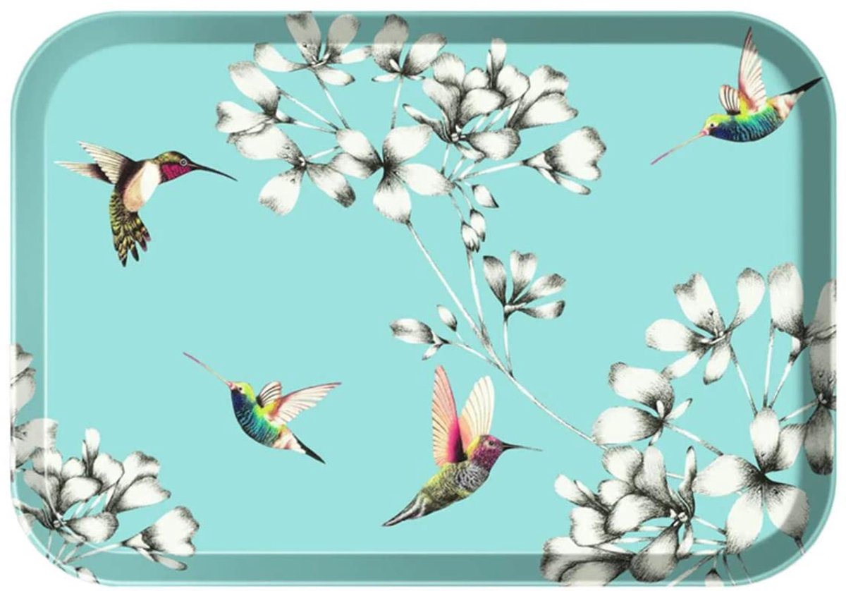 Serving Trays kleurrijk Plant Flowers patroon Multi-Purpose Trays Breakfast Trays Rectangle water Cups Trays,38cm