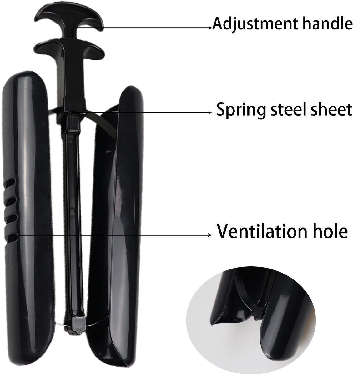 Dailygoods- Schoenspanners Hoogwaardig Kunststof - Laarsvormer - Automatische Boot Shapers - Verstelbare Handgreep - 29 cm - Veerstalen Messen