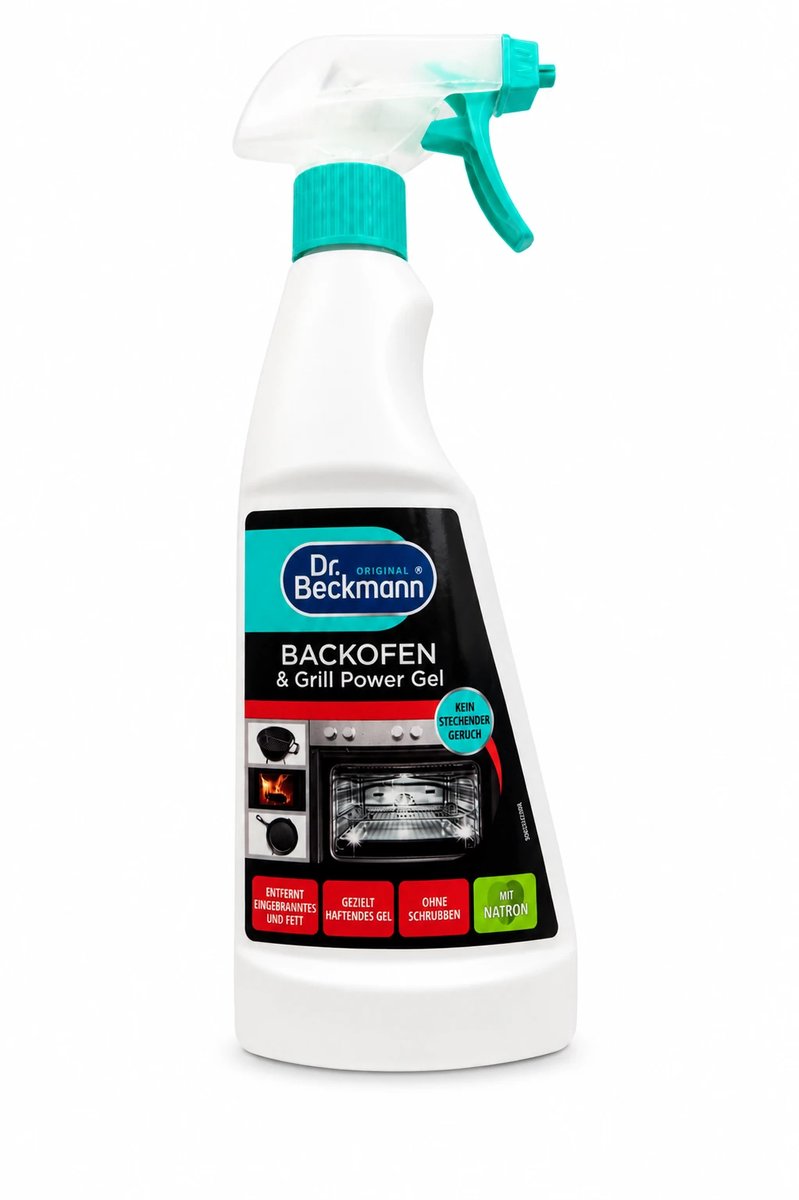 Dr. Beckmann Oven- & Grillreiniger - 375 ml - Krachtige Ovenreiniger - Verwijdert Aangebrand Vet