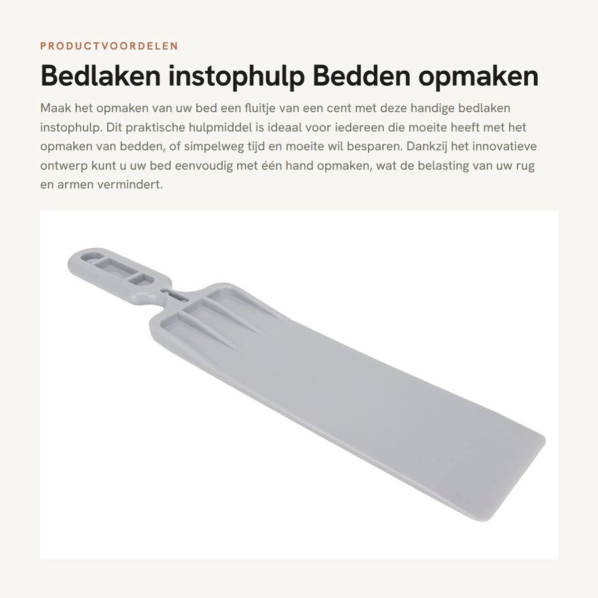 Dailygoods - Bedlaken instophulp - Bedden opmaken - Draagbaar kussen - Gemakkelijk te gebruiken - Arbeidsbesparend hulpmiddel - Geschikt voor elk bed