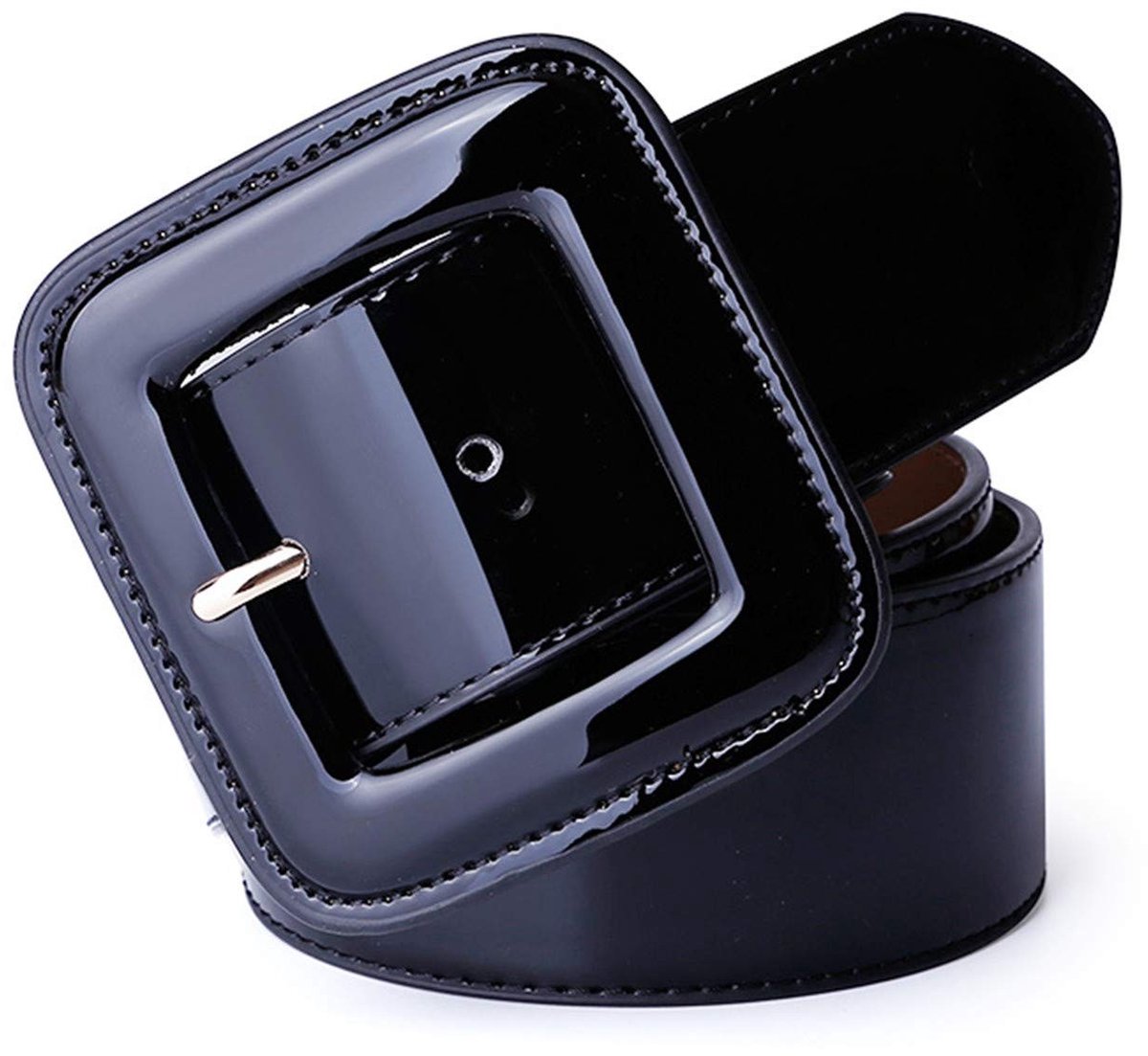Dailygoods- Donsjack Dames Lichtgewicht - Brede Riem - Leren Riem - Decoratieve Jurk - Edelstenen - Kracht en Wijsheid