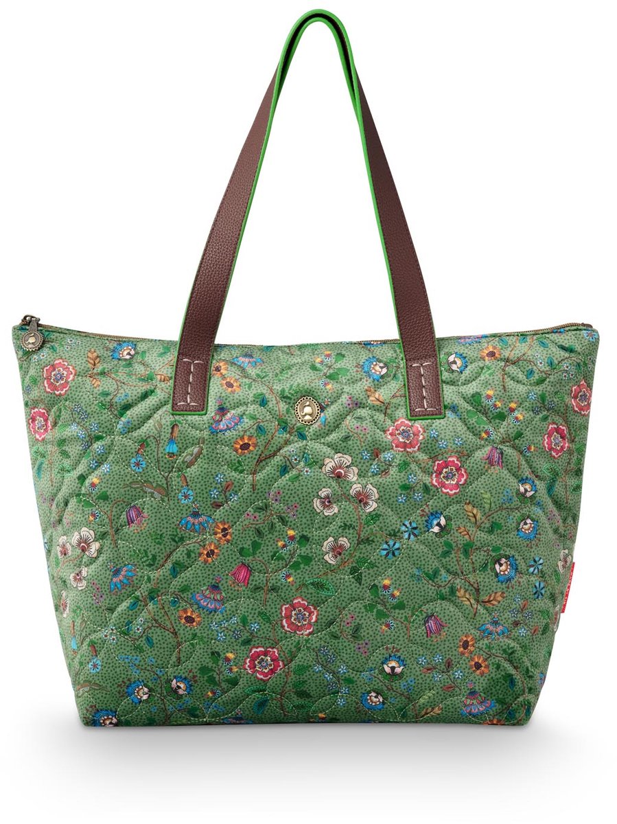 Pip Studio - Tote Bag - Tilda Medium Flora Bangalore - Groen - 47x17x37cm