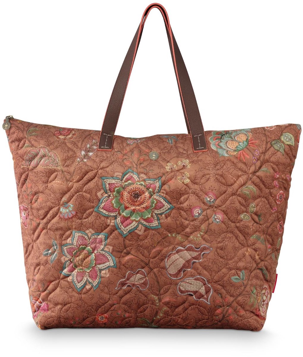 Pip Studio - Tote Bag - Tilda Large Mumbai Morning - Bruin - 66x20x44cm