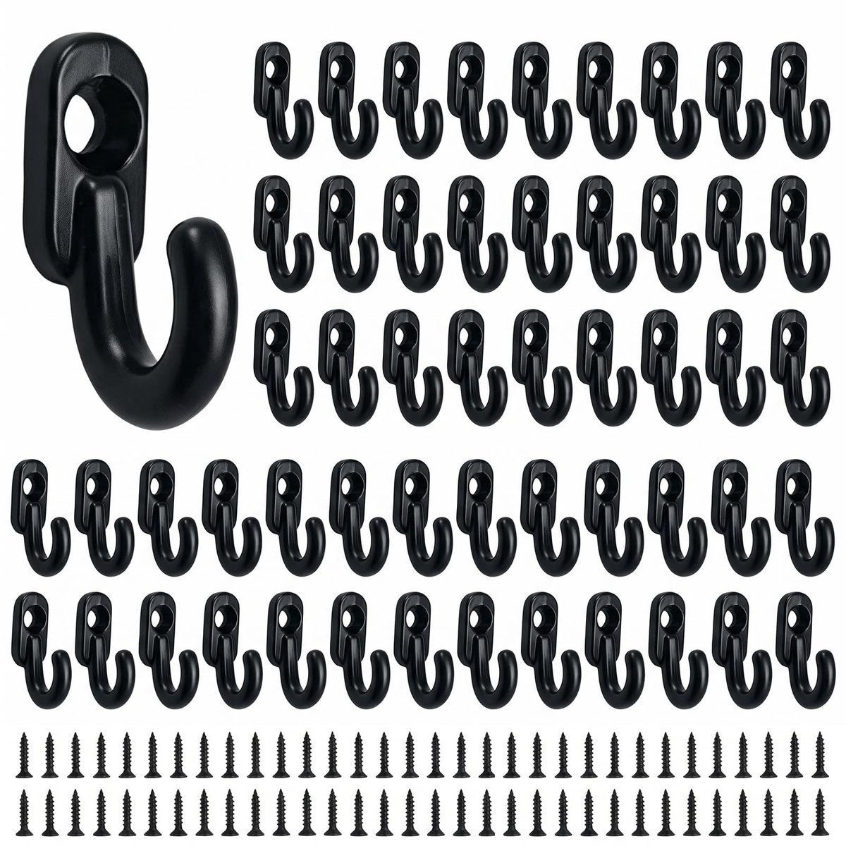 SolidKeus - Set van 60 Mini-Haken voor Sleutelplank