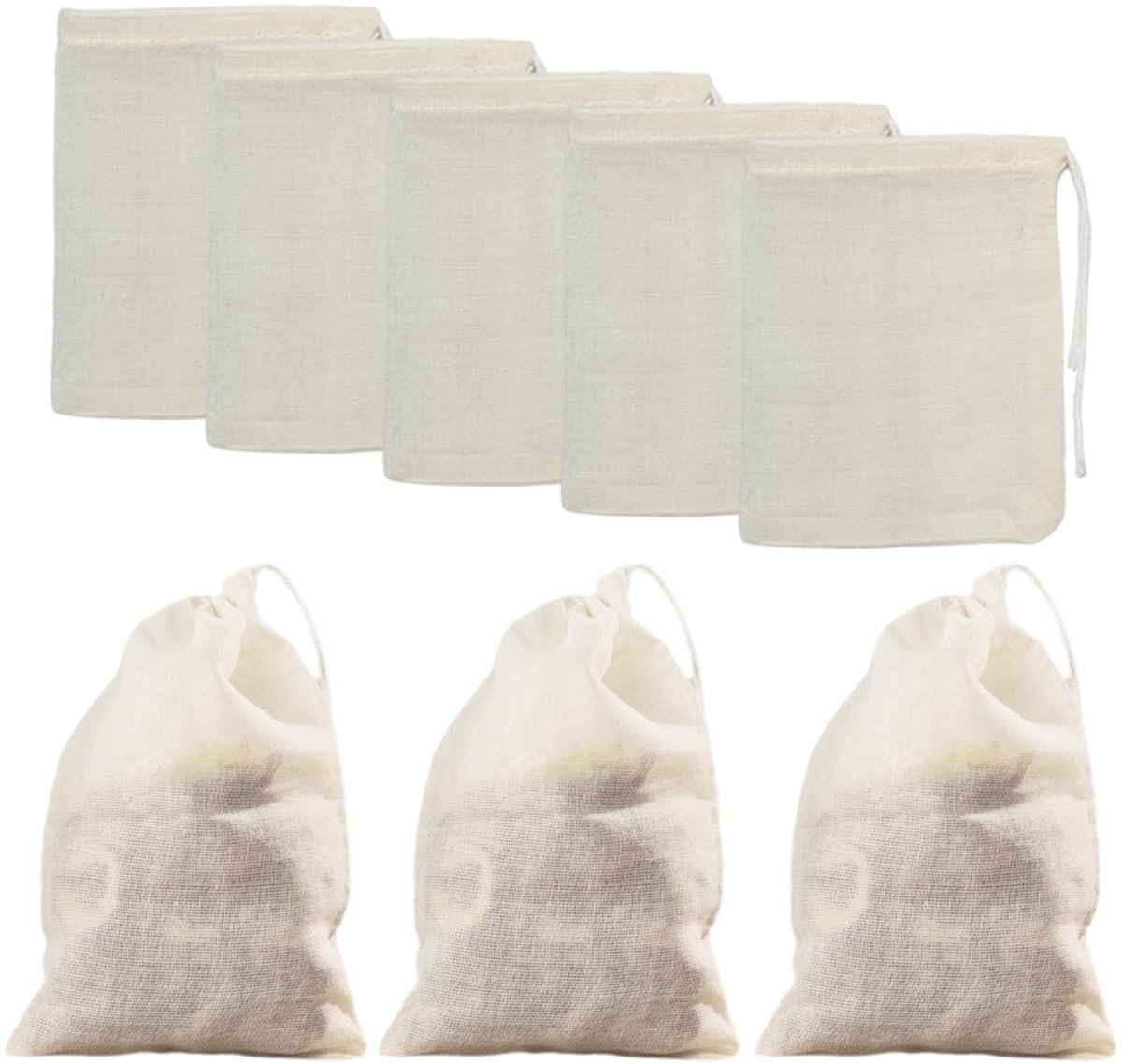 SolidKeus - 50 Stuks Herbruikbare Theefilters met Trekkoord