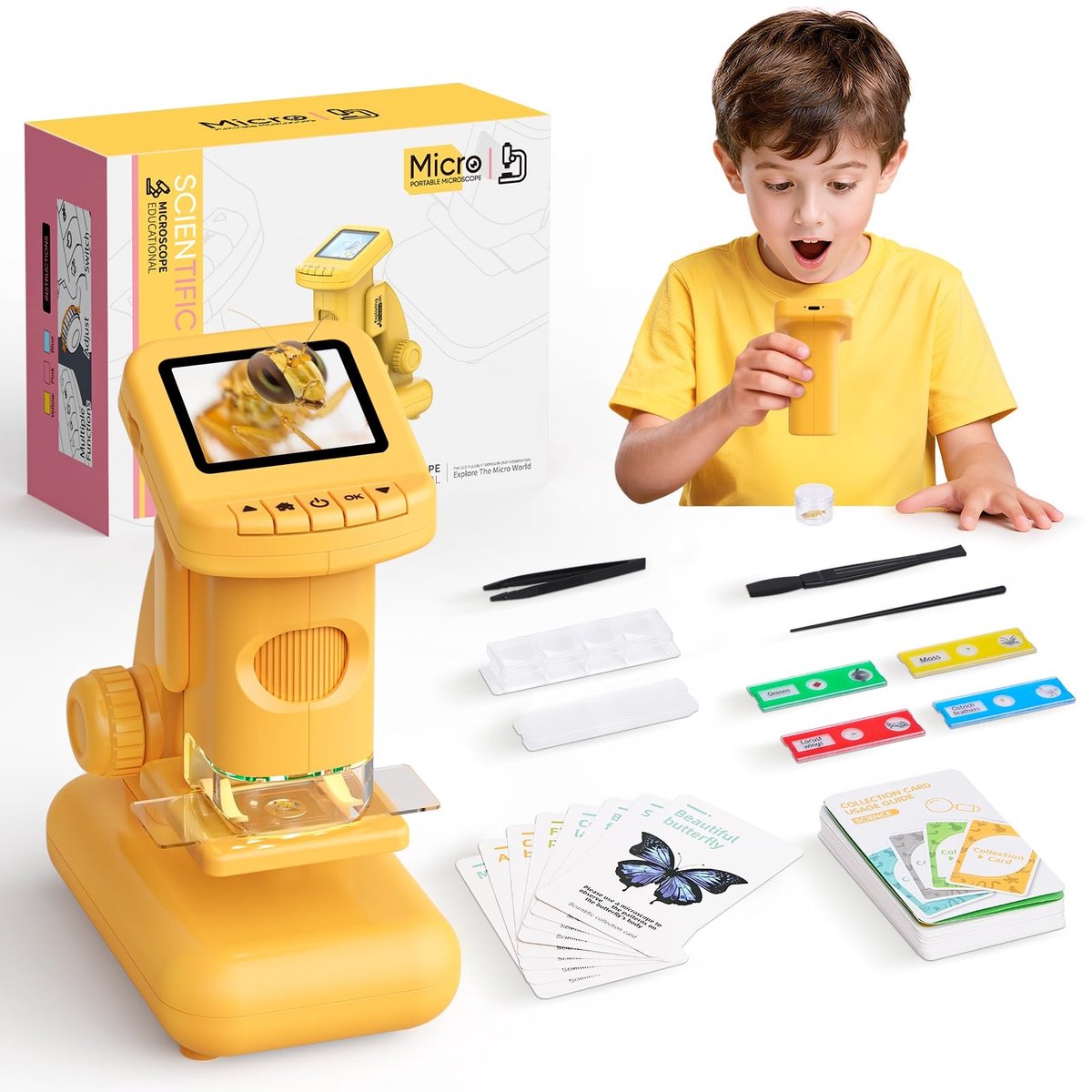 SolidKeus - Digitale Microscoop voor Kinderen met LED Verlichting