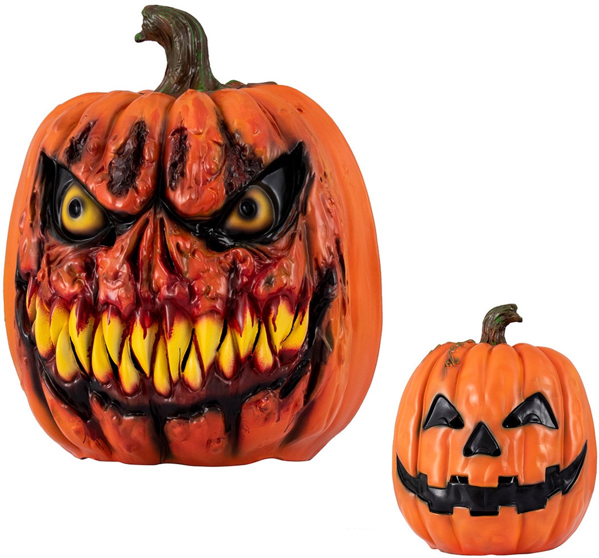 casalora — Halloween-horrorfeestmasker – Pompoenmasker – Horrorthema – Halloween-kostuumaccessoire – Cosplay – Geschikt voor Halloween en gemaskerde bals