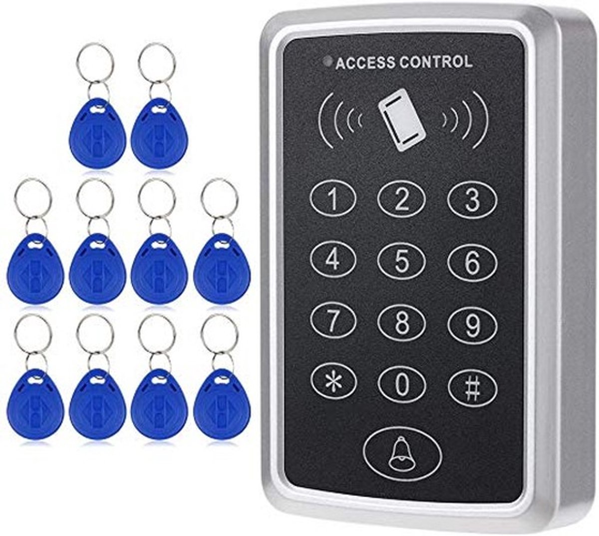 Omgoods - RFID Toegangscontrole Deurslot met 10 Sleutelhangers (Stijl 2)