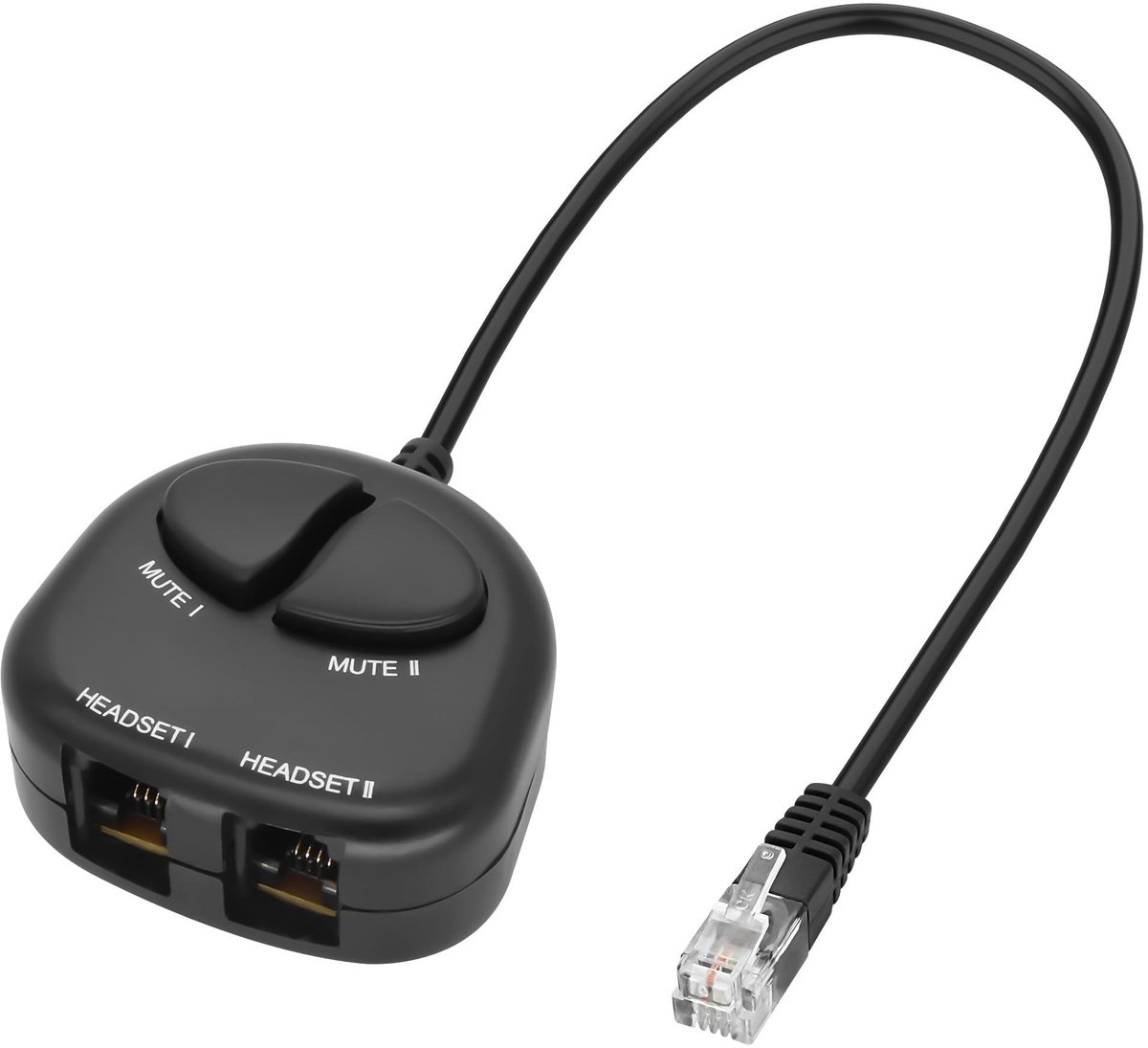 Omgoods - RJ9 Telefoon Training Splitter met Mute Knoppen