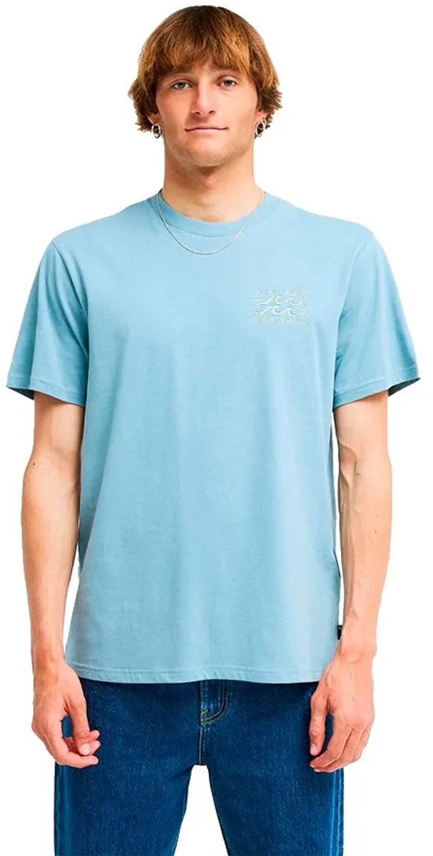 Billabong Crayon Wave T-shirt Met Korte Mouwen S Man Blauw