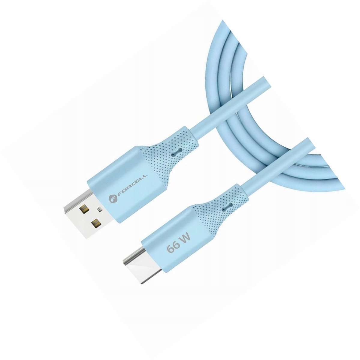 Forcell 66W USB-A naar USB-C Kabel 1m Blauw Android Auto