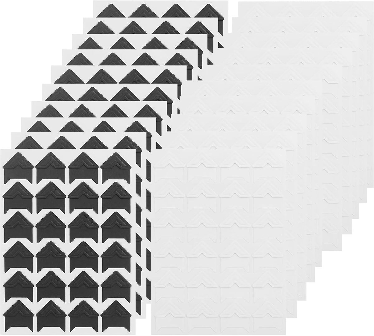 480 stuks fotohoeken, zelfklevende fotohoeken, stickers, fotohoeken, stickers voor scrapbook, foto, plakpads, vintage, voor doe-het-zelf, scrapbooking, fotoalbum, dagboek, verzamelalbums