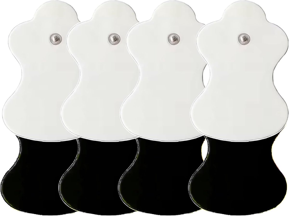 4x vervangende elektroden. Compatibel met TERAPIO-SMART-CIRCULATIE apparaat. Eersteklas herbruikbare vervangende elektroden voor het TENS apparaat. Set van 4 elektroden.