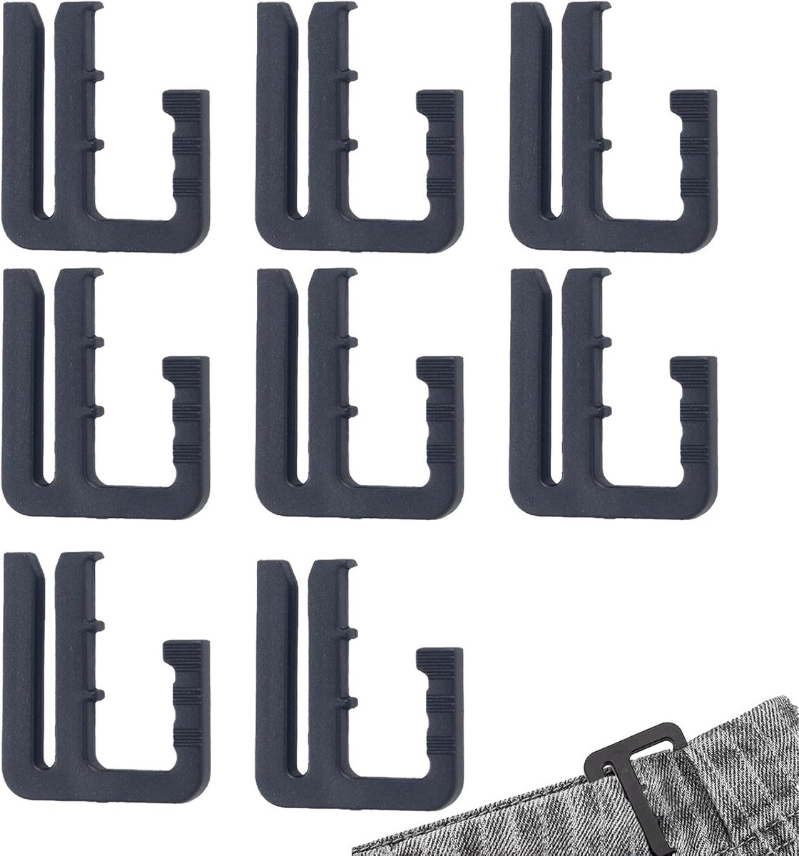 8 stuks broekbanden, strakker maken, verstelbare spijkervrije taillegespen, broekverkleining, afneembare jeansknopclips, broekexpanderknop, verstelbare taillestraightener, taillespanner
