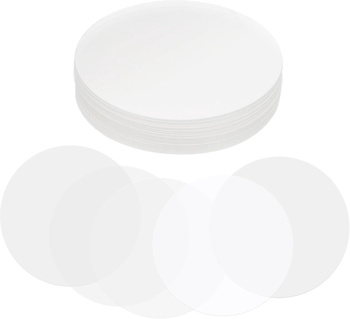 1,4 inch (35 mm) badgefolie, 100 stuks transparante cirkel Mylars plastic badge beschermfolie voor 1 inch 25 mm ronde badge knop maker benodigdheden doe-het-zelf kunst ambachten