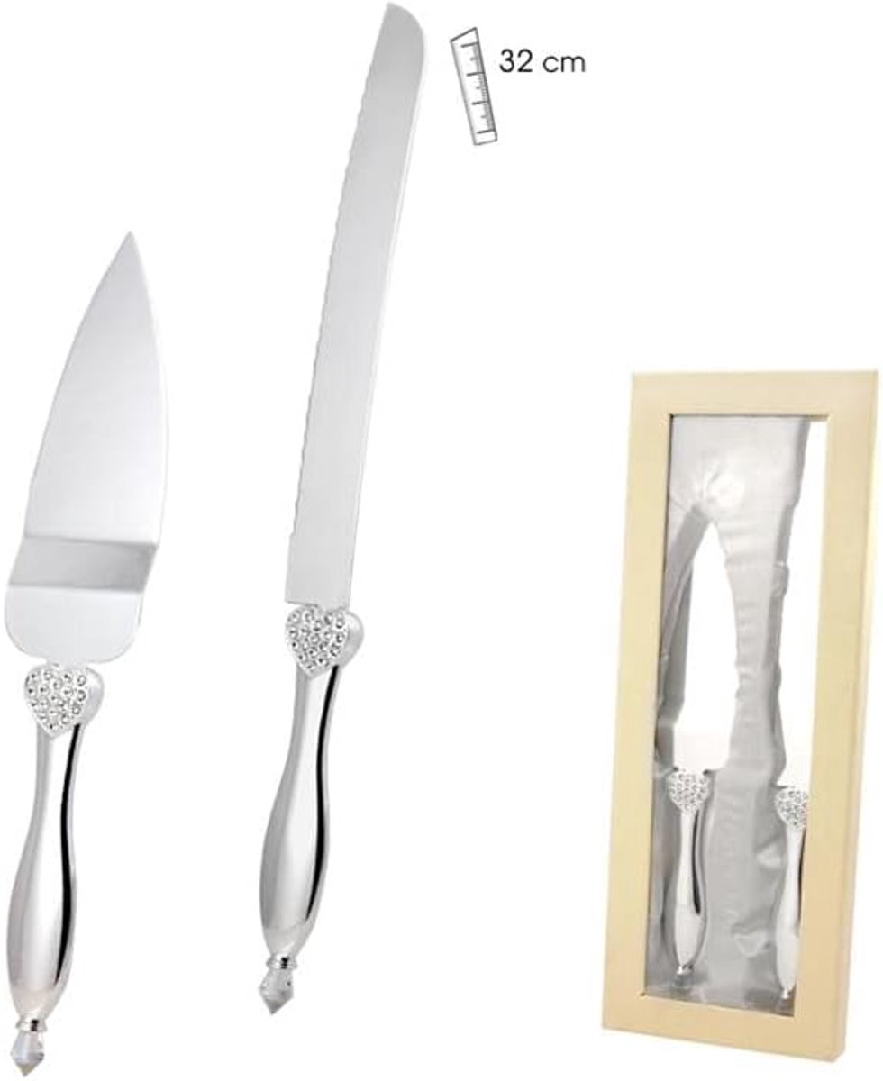 Taartmes en taartschep, 32 cm