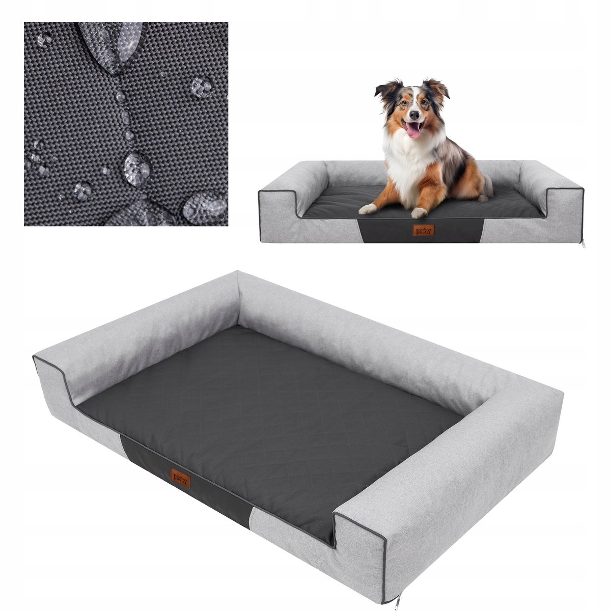 Waterdicht Hondenkussen 100x65cm met Afneembare Hoes