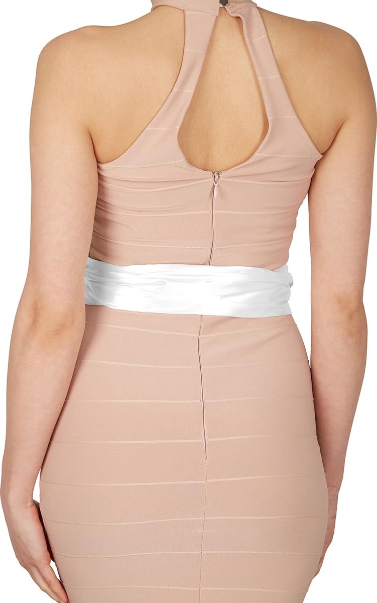 Satijnen Sjerp Tailleband Dames | Bruiloft & Bruidsmeisje, Afgewerkte Uiteinden, Strikken, Meerdere Breedtes En Lengtes, Obi, Doop