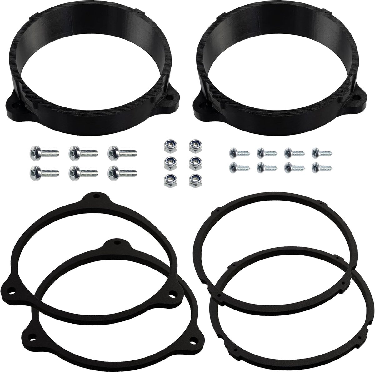Set van 2 luidsprekeradapters Ø165 mm compatibel met Mercedes Citan W415 / Renault Kangoo (FW/KW)