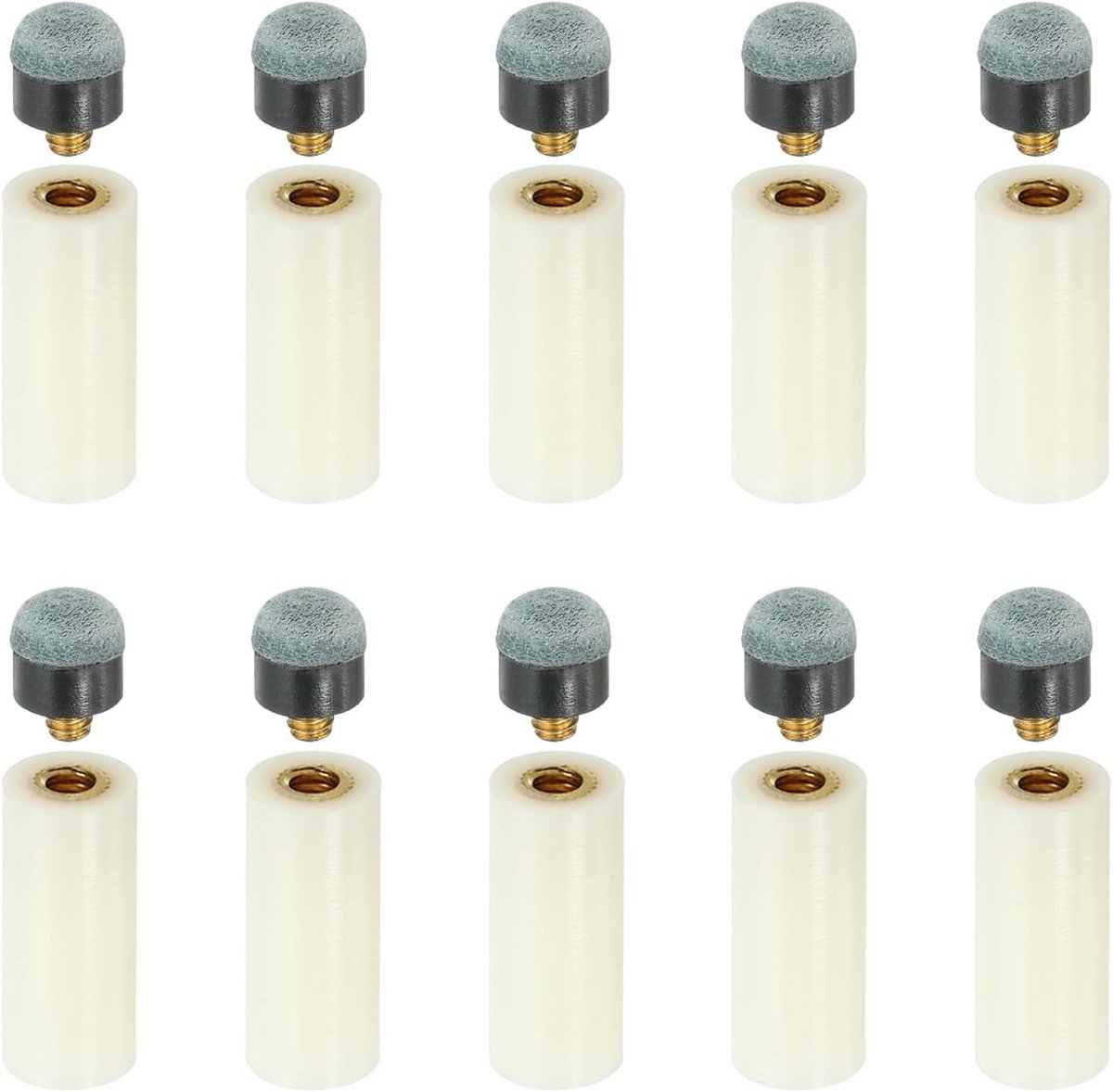 Dia schroefbare zwembadkeu tips, snooker biljart keu stick tips vervanging met Pool Cue Ferrule