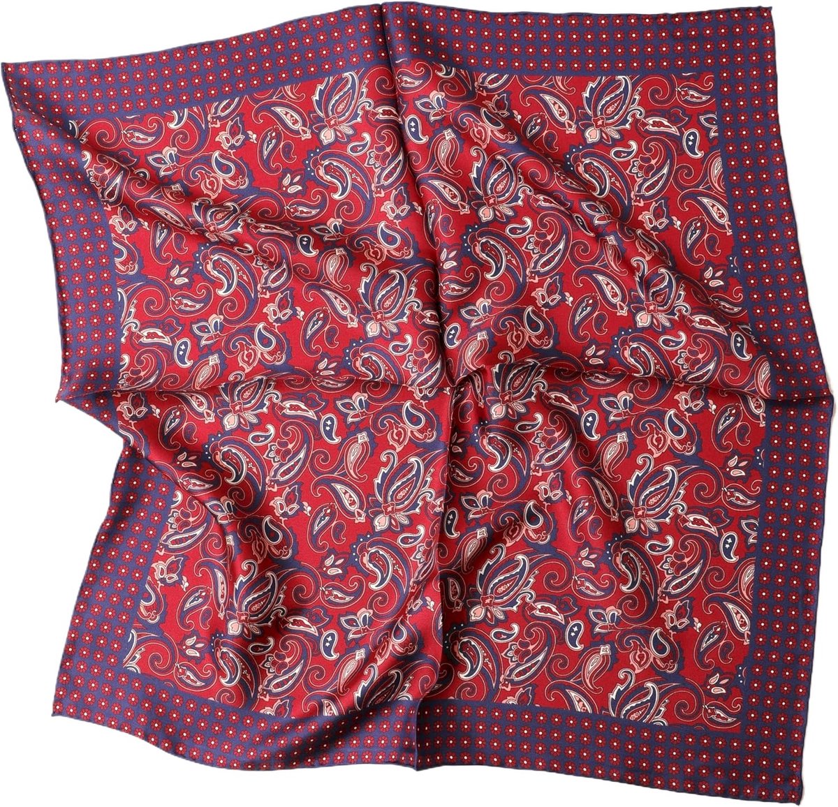 Dame pure zijden bandana, handgerolde zijden halsdoek, uniseks