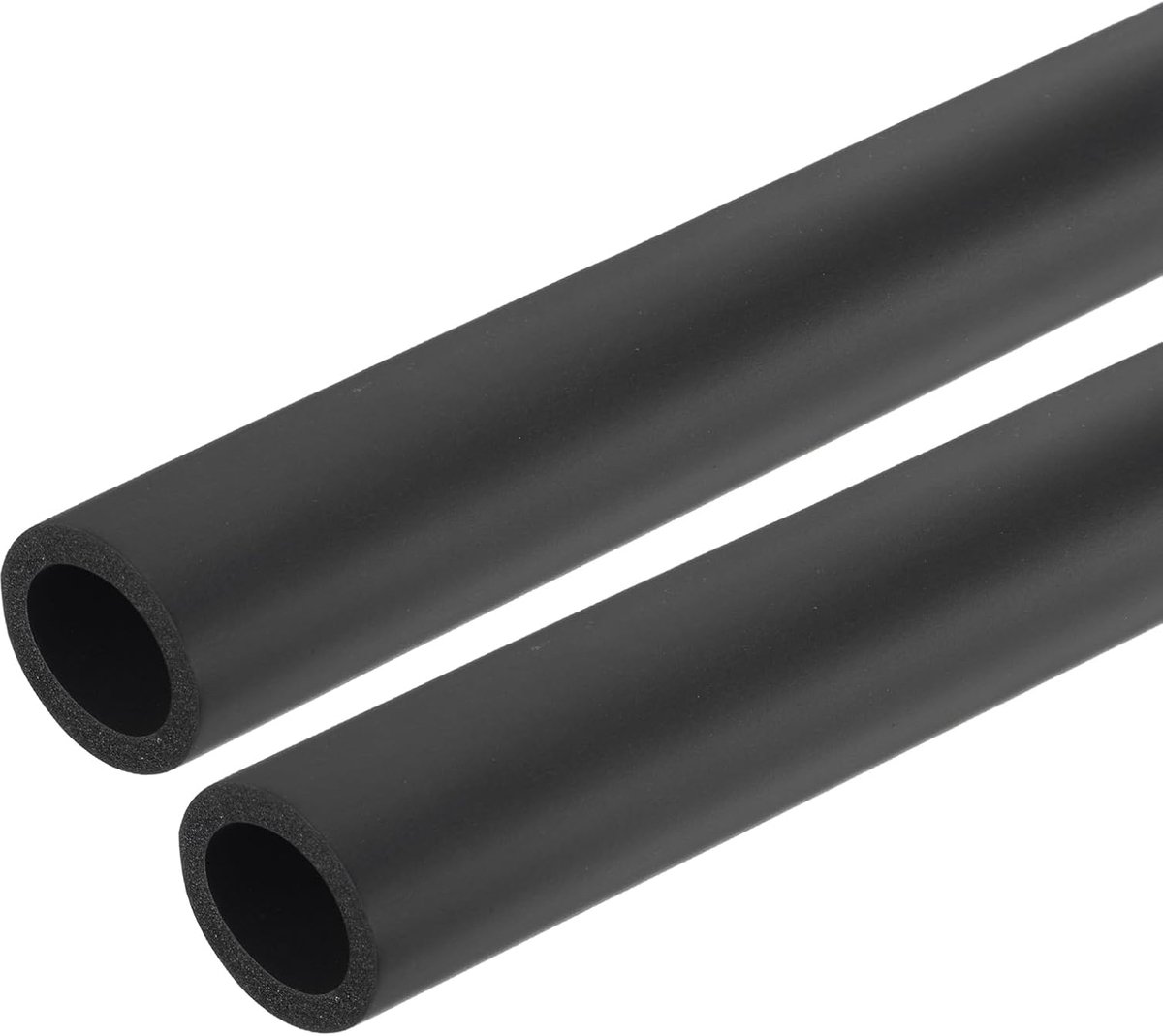 Schuim, 23,5 mm ID, 33,5 mm OD, 0,3 m lengte, antislip, schuimslang voor fitnessapparaten, gripondersteuning, hoes, fietshandgrepen, stuurgrepen, zwart, 2 stuks