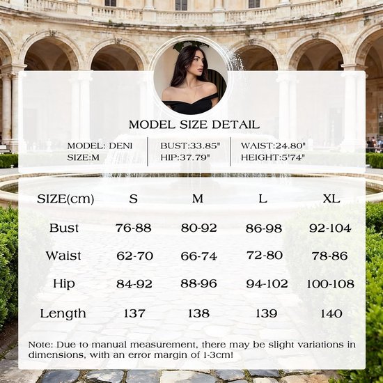 Avondjurk voor dames, sexy, maxi-jurk, schoudervrij, elegant, lang, met opening, feestjurk, nauwsluitend, voor cocktail, club, gasten, bruiloft, ceremonie — afbeelding 3