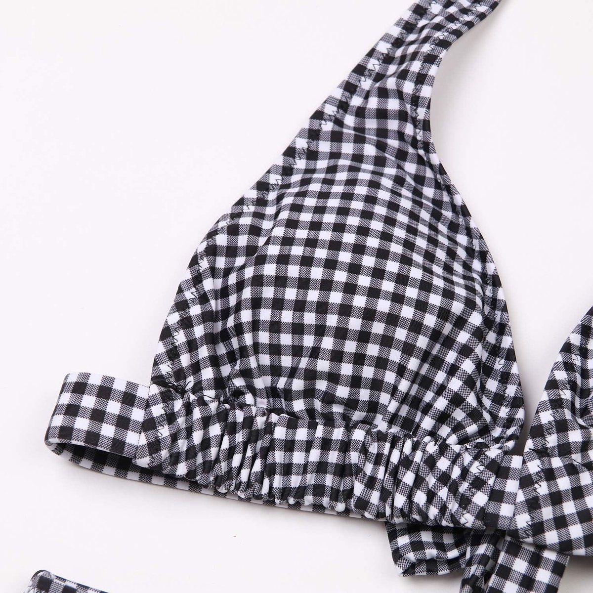 Badpak voor dames, met hoge taille, tweedelig, bloemenprint, bikini, verstelbare houder, badpak