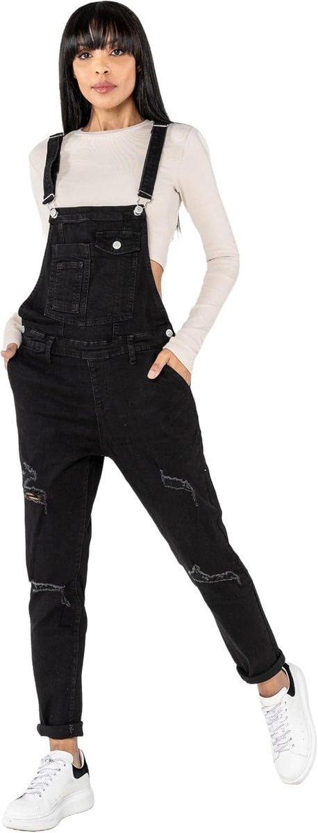 Carter Tuinbroek voor dames, jeans, boyfriend, denim, overall, jumpsuit, used look, zomeroverall