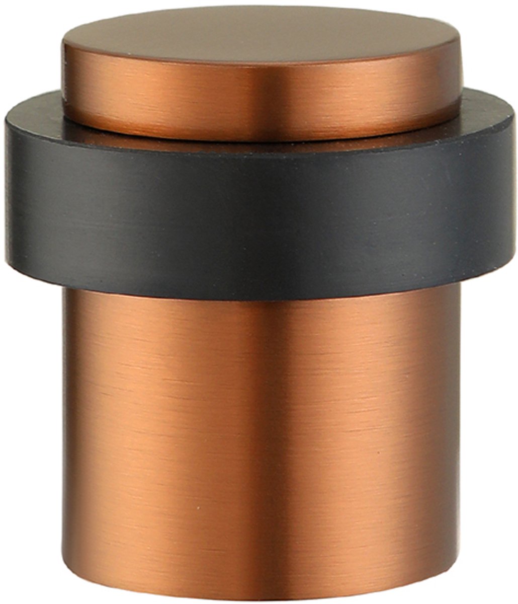 Deurstopper voor vloermontage 30x40mm brons geborsteld PVD gecoat