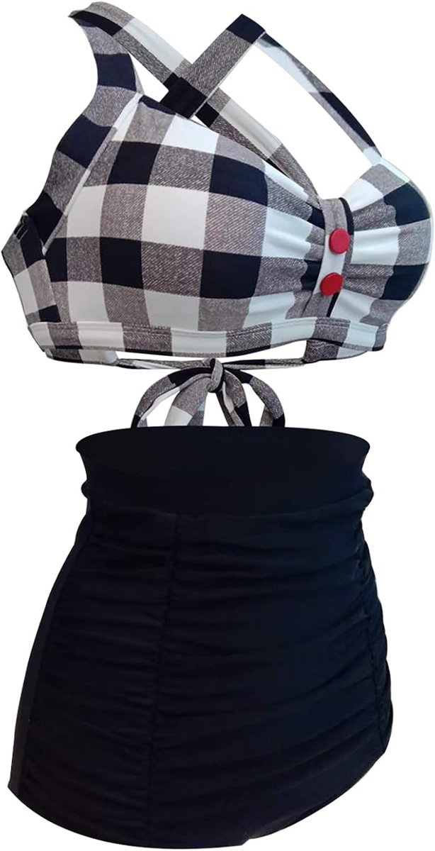 Tankini-badpak voor dames, 2-delige bikiniset, oversized