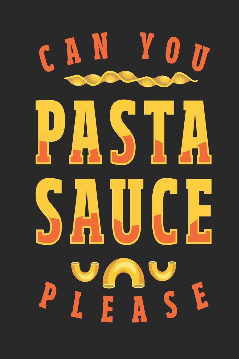 You Pasta Sauce Please: Recipe Journal Notebook, 120 Pages, Soft Matte Cover, 6 x 9