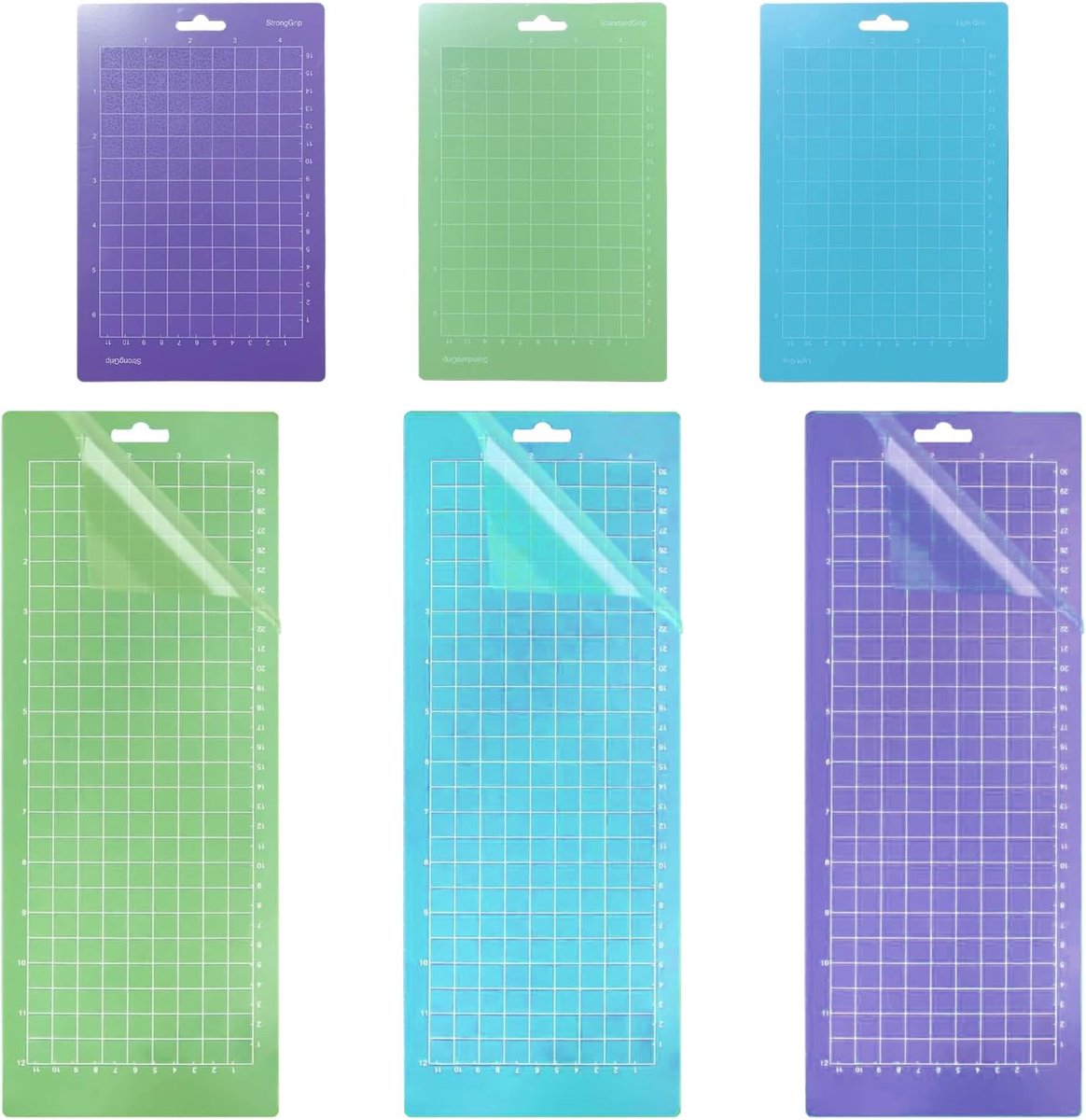 6 Stuks voor Cricut Joy Snijmachine 4,5 × 12/4,5 × 6,5 inch Vervangende Zelfklevende Snijmatten Flexibele Antislip Vervangende Vinyl voor Knutselprojecten
