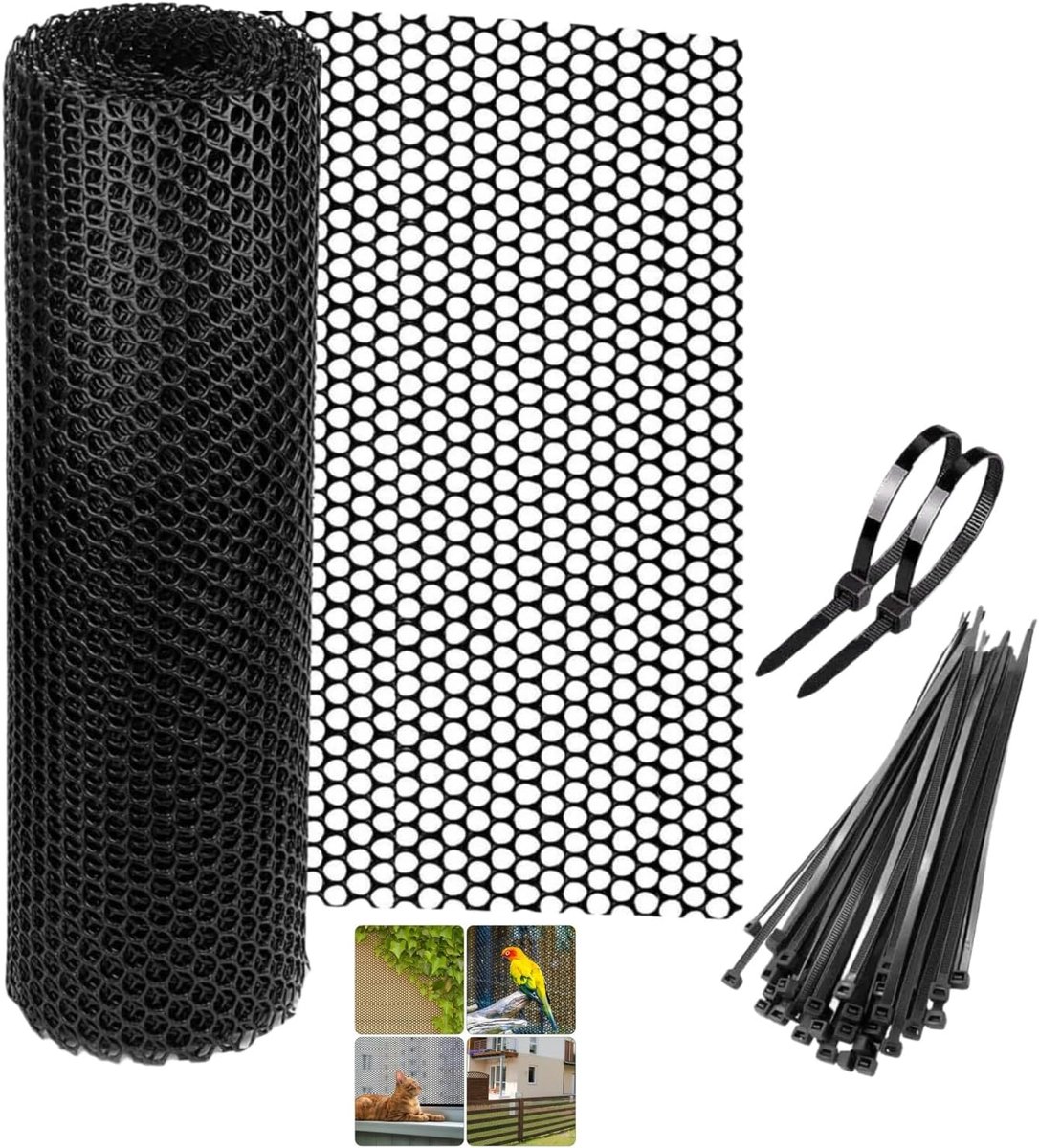 40 cm x 3 m - Hexagonaal plastic ABS hekdraad - Voor tuinieren, bouwen, kippen, handwerken, bloemen