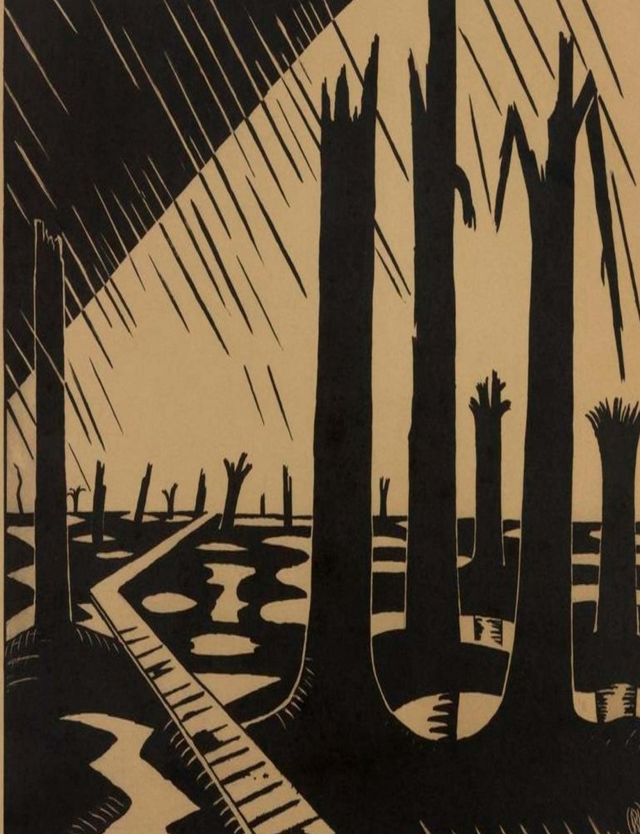 Writing Paper Notebook: War Landscape Art cover