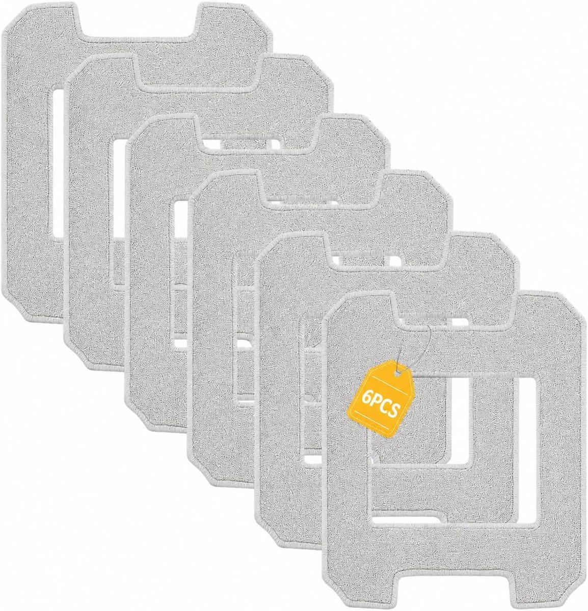 6 stuks reinigingspads voor Ecovacs Winbot W1 / W2 Omni ruitenreinigingsrobots