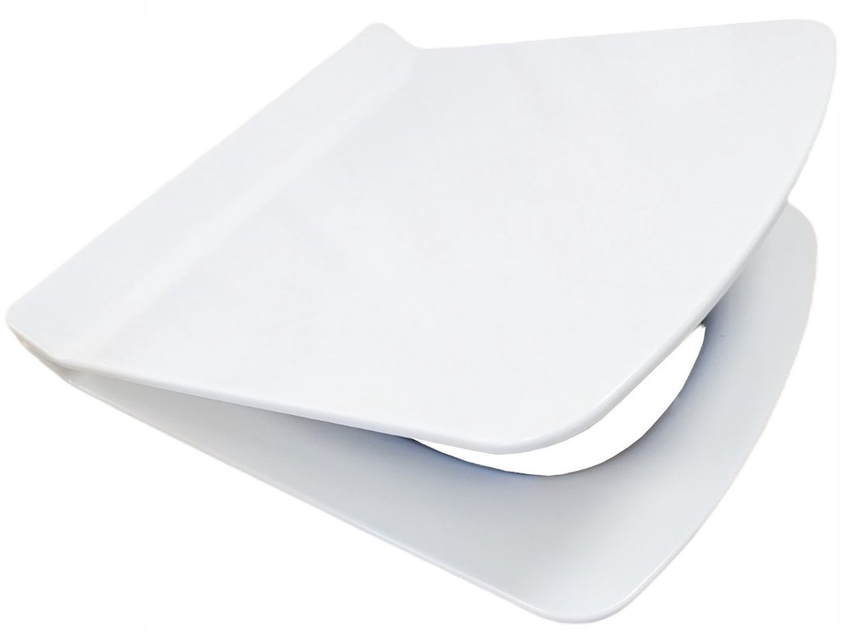 Universele Duroplast WC-bril, soft-close, wit, rechthoekig, makkelijk afneembaar
